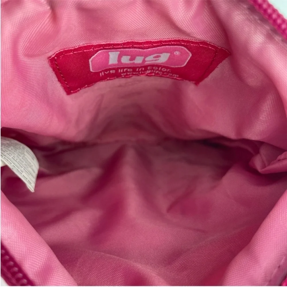 Lug Skipper Bright Pink Fuchsia Quilted Crossbody Travel Bag Purse